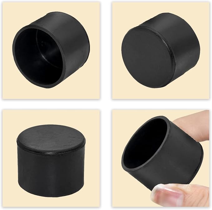 Flyshop 4 Pieces 45mm Rubber Chair Leg Caps Round, Protective Caps - Image 4
