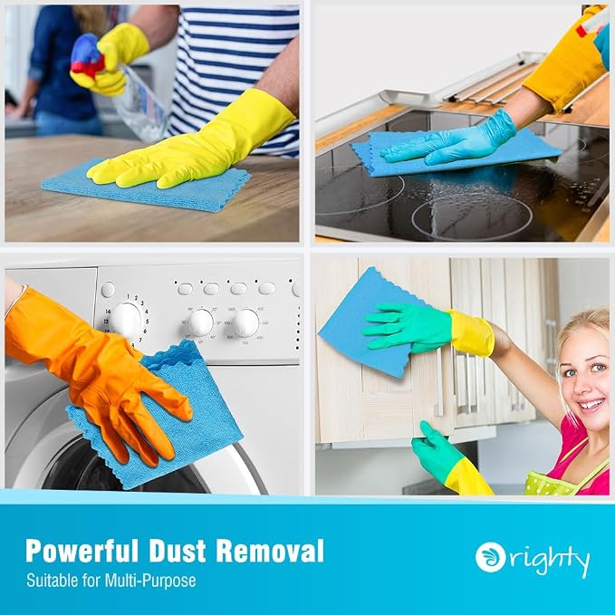 Orighty Cleaning Cloths Bulk, 150 Pack Shop Rags Reusable, Microfiber Cleaning - Image 4