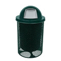 COATEDOUTDOORFURNITURE RDT-DGRN Heavy Duty 32 Gallon Round Trash Receptacle by CoatedOutdoorFurniture