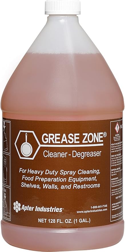 Grease Zone Food Safe Degreaser & All-Purpose Cleaner – Concentrated Restaurant by ApterIndustries