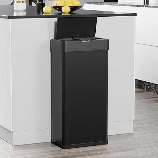 TLSUNNY 13.2 Gallon Motion Sensor Trash Can, Touchless Automatic Garbage Can - Image 8