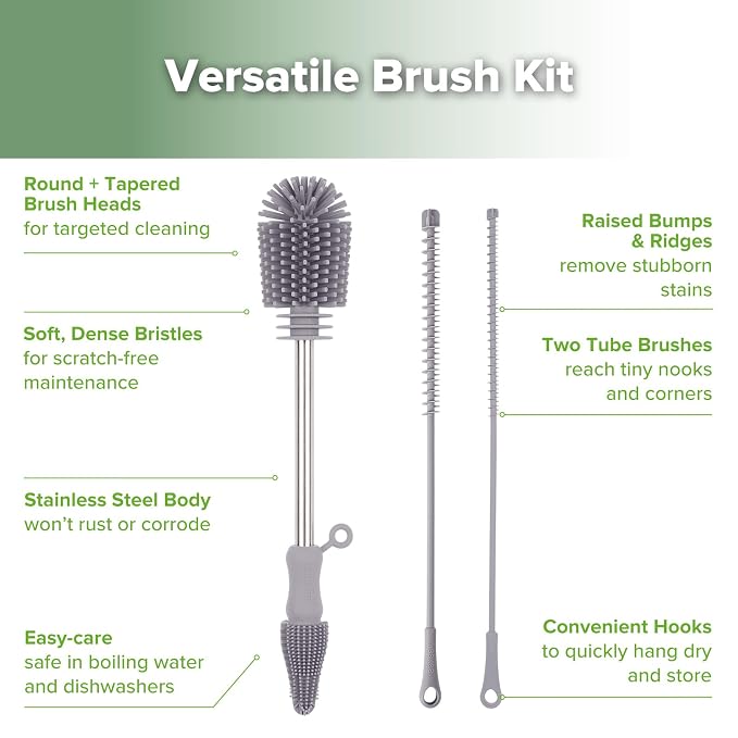 haakaa Silicone Cleaning Brush Kit - Image 4