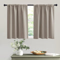 RYB HOME Short Curtains 36 inches, Durable Room Darkening Small Window by RYBHOME