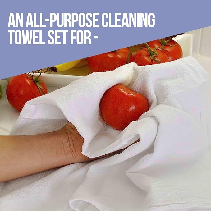 Flour Sack Towels| TeaTowel for Crafts| Kitchen Dish Cotton Blank Towel for - Image 3