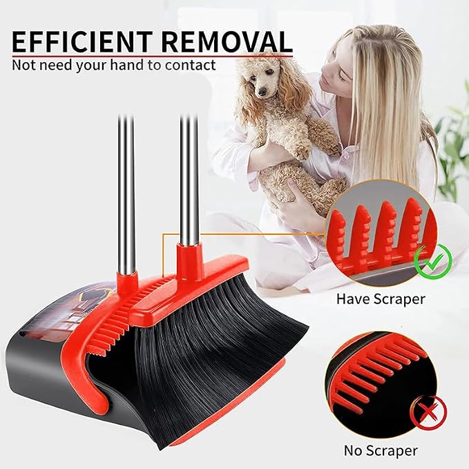 2-Pack is More economical，Broom and Dustpan， - Image 4