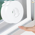 Weather Stripping Door Seal White, Self Adhesive Foam Tape, Window Insulation by Unknown
