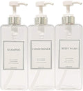 Modern Design Large 27 oz Shampoo and Conditioner Dispensers by HARRA+HOME
