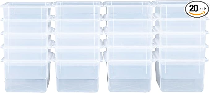 Wood Designs Cubby Storage Bin, Heavy Duty Plastic Containers by Unknown