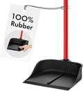 Dustpan with Handle by Ravmag- Solid Natural Rubber Construction- 29” Long by Ravmag