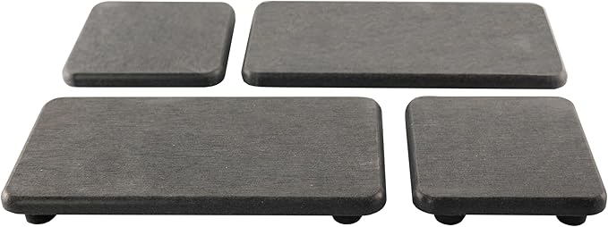 Set of 4 Water Absorbent Diatomite Coasters, Diatomaceous Earth Kitchen Soap by NiuYichee