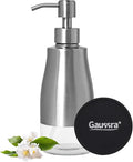Gaussra Soap Dispenser with Coaster and Stickers, Brushed Nickel Stainless by Gaussra