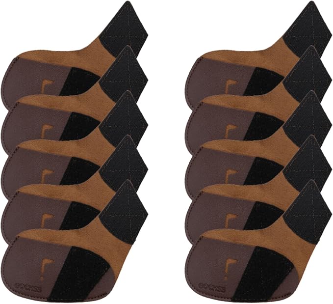 I Golf Iron Headcovers 10pcs PU Fit Both Right-Handed Clubs Golf Club Protector - Image 2