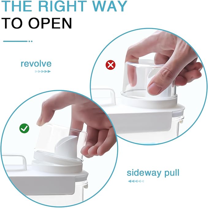 2 Pack Laundry Detergent Dispenser, 78oz Detergent Dispenser, Refluxable - Image 3