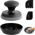 Cast Iron Scrubber Cleaner, Chainmail Scrubber by SEFONE