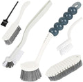 6 Pack Multipurpose Household Cleaning Set, Deep Cleaning Brush Set by Runloon