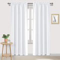 DWCN White Curtains for Living Room Thermal Insulated, 50% Light Blocking by DWCN