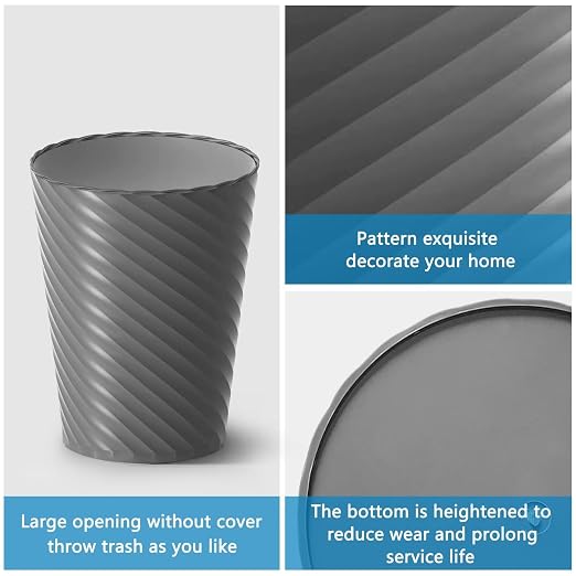 Bathroom Trash Can, 3 Pack 1.8 Gallons Small Trash Can - Image 4