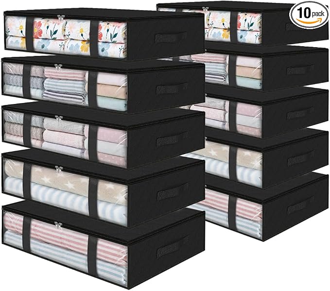 StorageRight Under Bed Storage Bins, Breathable Organizer by StorageRight