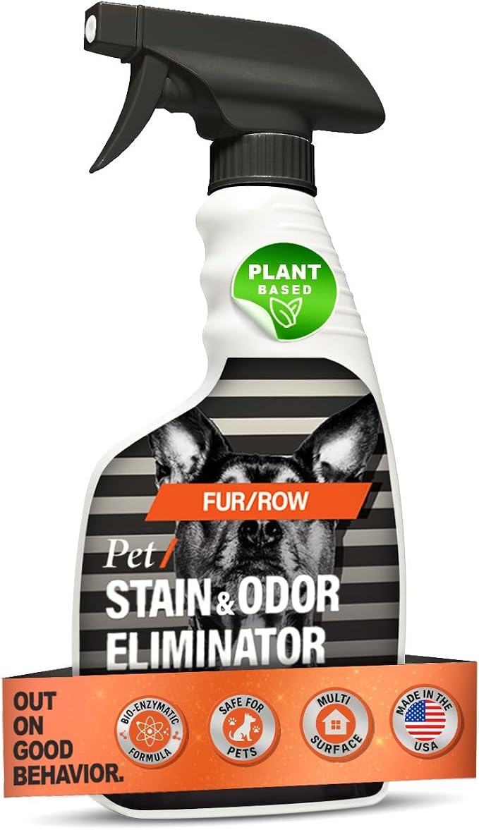 Pet Stain and Odor Eliminator Spray 32oz, Urine Odor Eliminator by FurRow