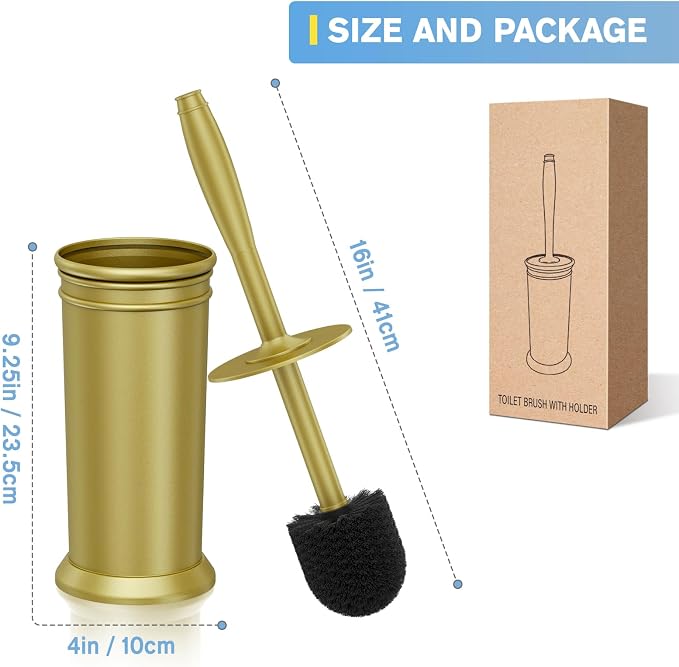 UPTRONIC Toilet Brush, Aluminum Alloy Toilet Brush and Holder Set - Image 8