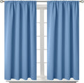 BGment Denim Blue Blackout Curtains 40 Inches Length by BGment
