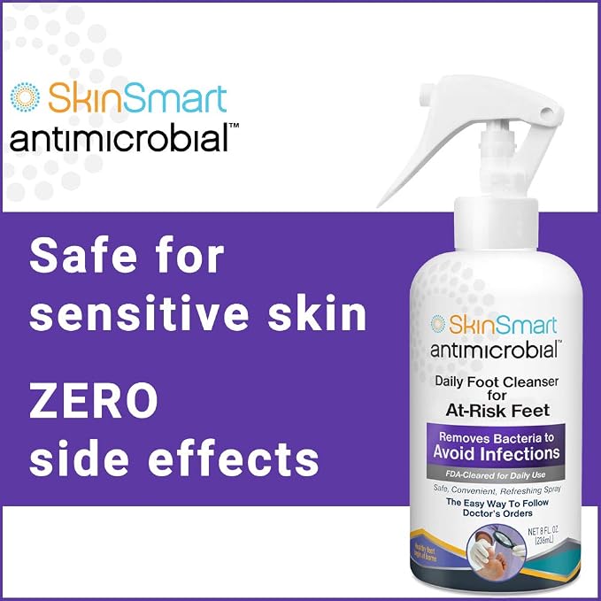 SkinSmart Daily Foot Cleanser for At-Risk Feet, Removes Bacteria to Help Avoid - Image 5
