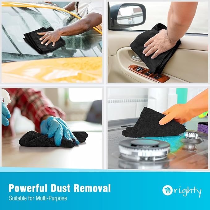Orighty Microfiber Cleaning Cloth, 12 Pack Microfiber Towels - Image 4