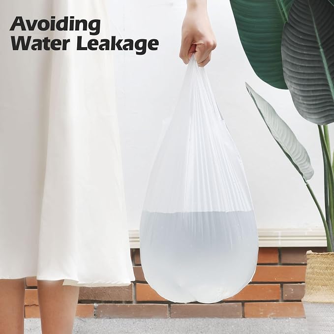 2-4 Gallon Portable Trash Bags, Bedroom Trash Can, Strong Trash Bags（White） - Image 7