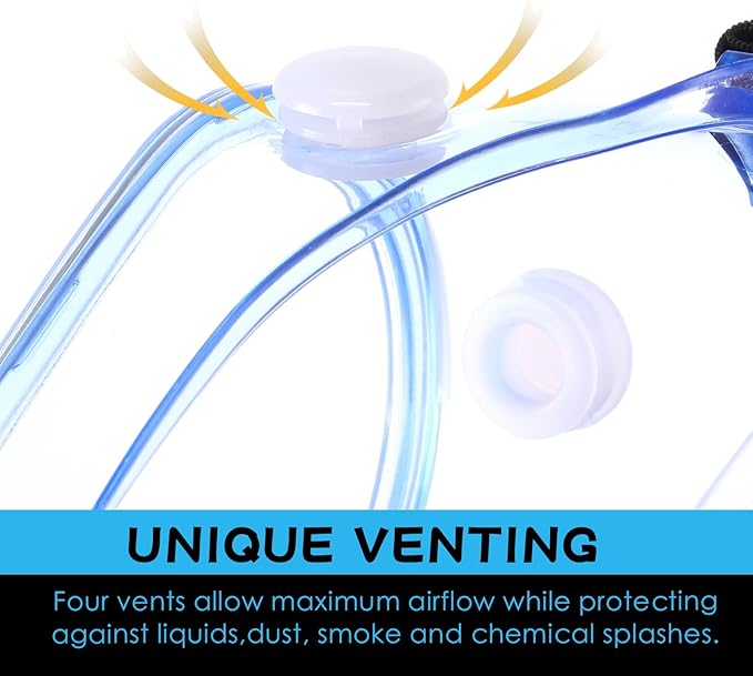 Yunsailing Protective Safety Goggles Lab Over Glasses Clear Anti Fog Eye - Image 6
