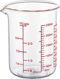 Ackers Glass Measuring Cup 1 Cup, 8oz Borosilicate Liquid Measuring Cup by AckersBORO33