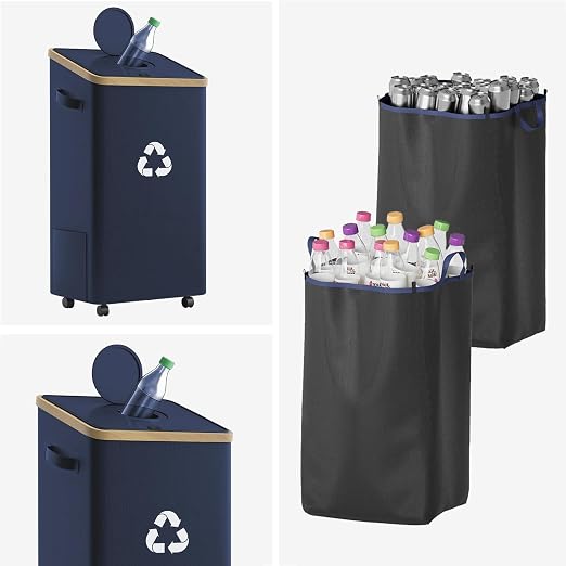 26 Gallon Recycling Bin for Kitchen, 100L Recycle Bin - Image 6