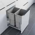 Dowell B18 Aluminum Base Wastebasket Pullout by DowellKitchenBath
