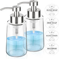 2 Pack Glass Foaming Soap Dispenser by GLUBEE