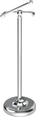Toilet Paper Holder Stand, Polished Chrome Toilet Paper Holder Free Standing by WZKALY