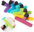Tamaki 6 Pack Large Chip Bag Clips Assorted Color Food Bag Clips Plastic Heavy by Tamaki