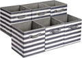 Amazon Basics Cube Organizer Storage Bins Handles, Collapsible Fabric by AmazonBasics