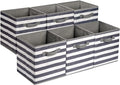 Amazon Basics Cube Organizer Storage Bins Handles, Collapsible Fabric, by AmazonBasics