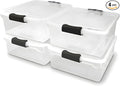 HOMZ 4-Pack Latching Lid, 15.5 Quart, and Office by Homz