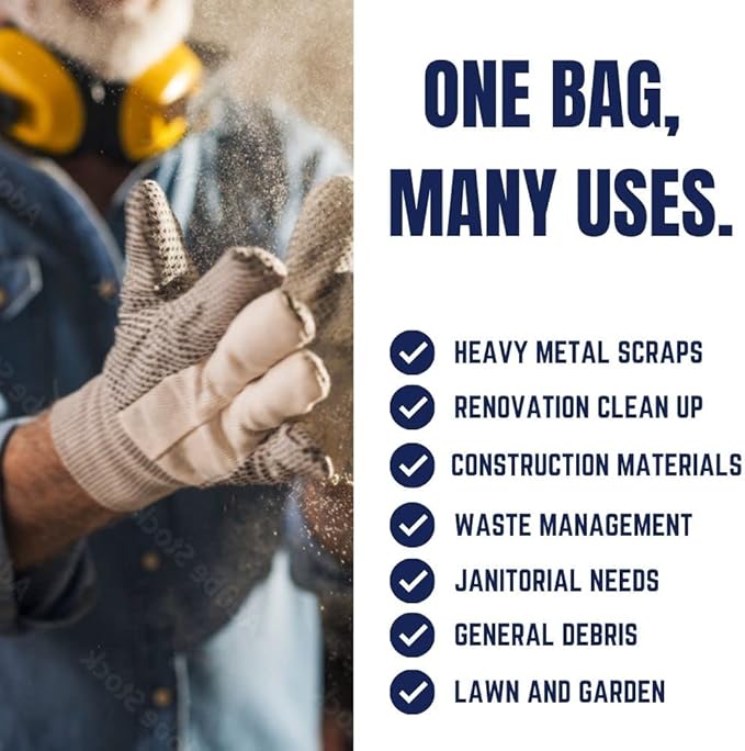 Plasticplace Contractor Trash Bags 40-45 Gallon │ 3.0 Mil │ Black Heavy Duty - Image 6