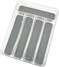 5 Compartments Silverware Tray for Drawer, Plastic Utensil Cutlery Drawer by LeMuna