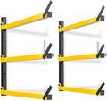 GREENER Lumber Storage Rack Folding Wood Storage Racks Wall-Mounted Metal Racks by GREENER