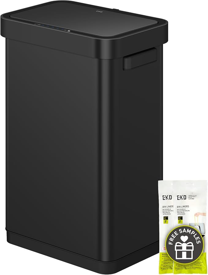 EKO Deluxe Mirage-T 50 Liter / 13.2 Gallon Touchless Rectangular Motion Sensor by EKO