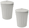Plexon 13-Gallon Galvanized Steel Round Trash Can by Plexon