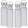 Neihepal 20 oz Insulated Water Bottles Bulk 4 Pack, Stainless Steel Double Wall by Neihepal