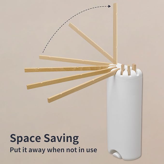 Wall Mounted Clothes Drying Rack Tripod, Foldable Drying Rack, Wall Mounted - Image 4