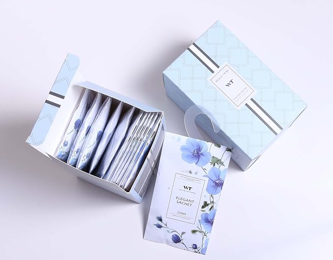 WEALD TRIBE 12 Packs Large-Bag Fresh Linen Scented Sachets - Image 4