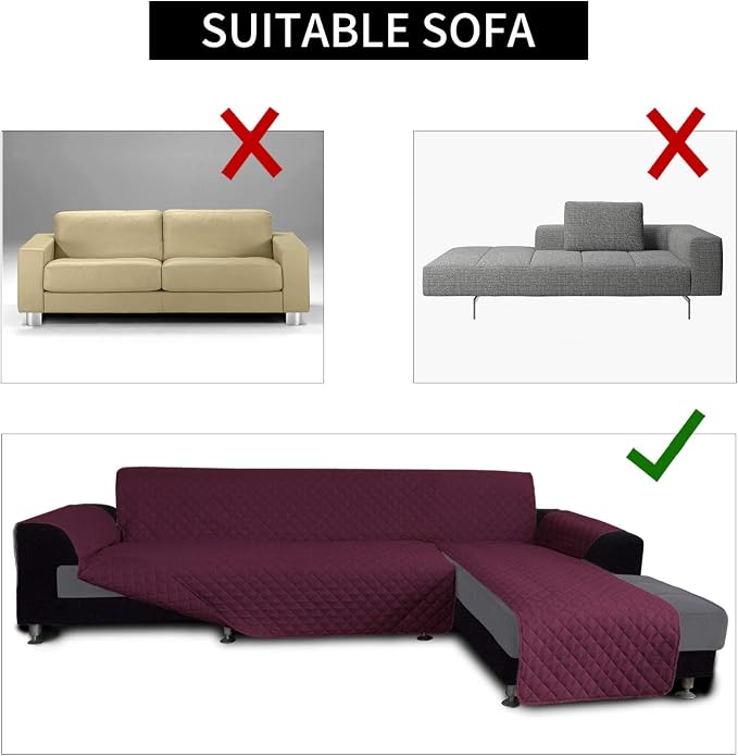 Easy-Going L Shaped Sofa Slipcover Sectional Couch Cover - Image 4