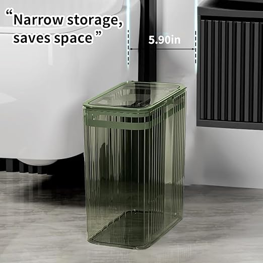 Transparent Trash Can, Bathroom Trash Cans - Image 6