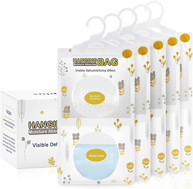 Vacplus Moisture Absorbers Packets, Fragrance Free 5 Pack, Humidity Packs by Vacplus