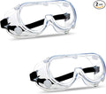 Super More 2PCS Anti-Fog Protective Safety Goggles Clear Lens Wide-Vision by SuperMore